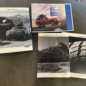 Bronco Sport 2021 owner’s manual set